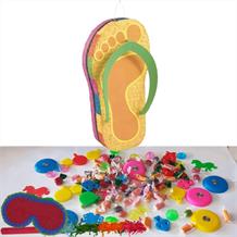 Flip Flop Hawaiian Pinata Party Kit with Favours and Confetti