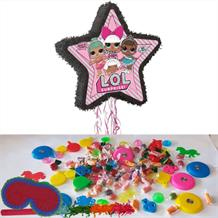 Lol Surprise Pull Pinata Party Kit with Favours and Confetti