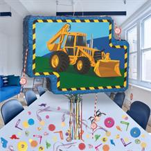 Construction Pull Pinata Party Kit with Favours and Confetti