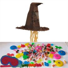Harry Potter Sorting Hat Pull Pinata Party Kit with Favours and Confetti