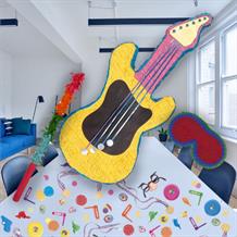 Guitar Pinata Party Kit with Favours and Confetti