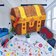 Pirate Treasure Chest Pinata Party Kit with Favours and Confetti