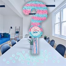 Gender Reveal Baby Shower Pinata Party Kit with Favours and Blue Confetti