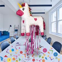 Unicorn Pull Pinata Party Kit with Favours and Confetti