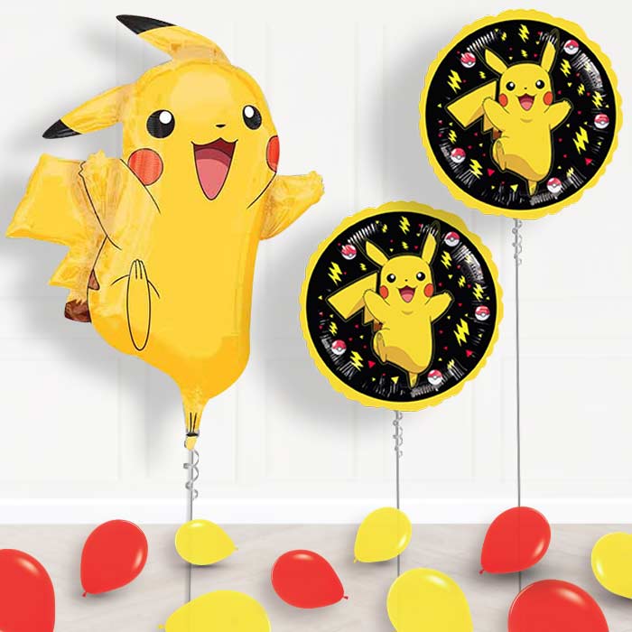Inflated Pokemon Pikachu Helium Balloon Package in a Box