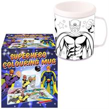Colour Your Own Superhero Mug | Cup