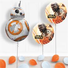 Inflated Star Wars BB8 Helium Balloon Package in a Box