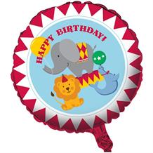 Circus Time Happy Birthday Foil | Helium Balloon