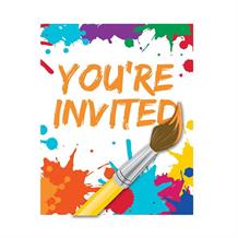 Art | Arty | Paint Party Invitations | Invites