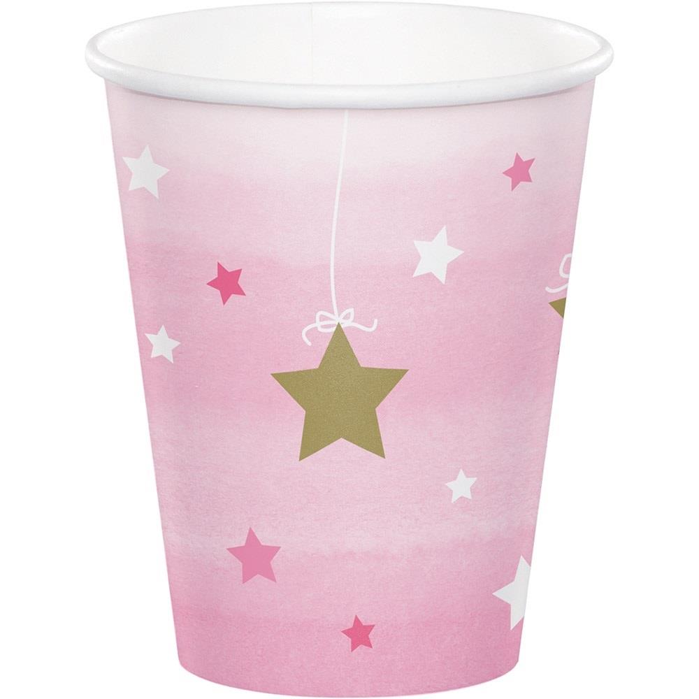Pink Twinkle Star Party Cups