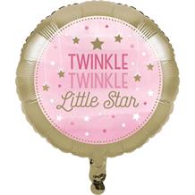 Pink Twinkle Star Foil | Helium Party Balloon