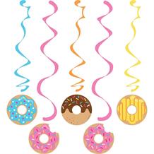 Doughnut Time Party Hanging Swirls l Decorations