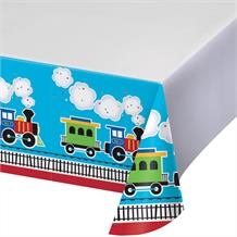 All Aboard | Train Party Tablecover | Tablecloth
