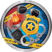 Police Party 23cm Party Plates