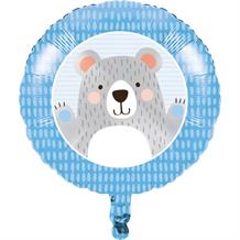 Blue Bear 18" Party Foil Helium Balloon