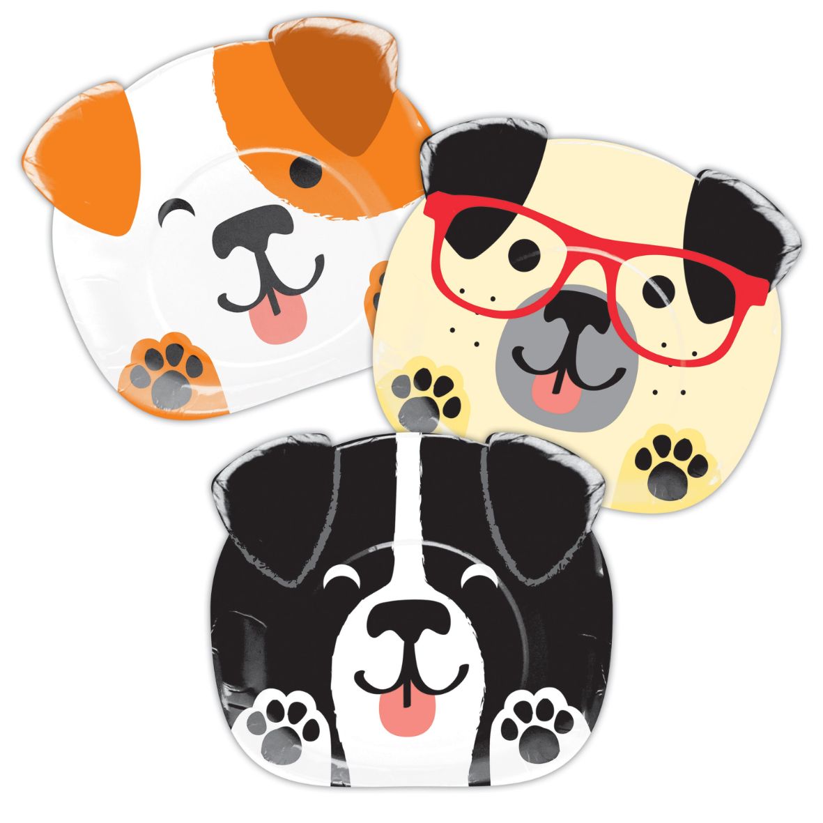 Dog Shaped Party Plates