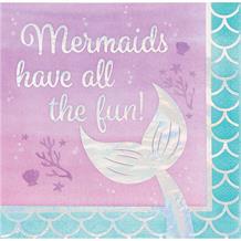 Mermaid Shine Have all the Fun Party Napkins | Serviettes