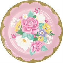 Floral Tea Party 23cm Party Plates