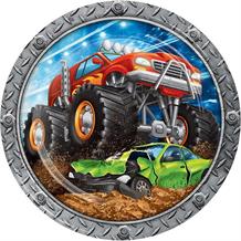 Monster Truck Party 23cm Plates