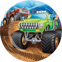 Monster Truck Party Cake Plates