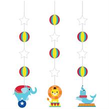 Circus Carnival Party Hanging Cutouts Decorations