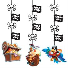 Pirate Treasure Party Hanging Cutouts Decorations