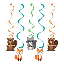 Wild Woodland Animals Party Hanging Cutout Decorations