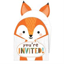 Woodland Animal Party Invitations & Envelopes | Party Save Smile