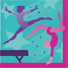 Gymnastics Party Napkins | Serviettes