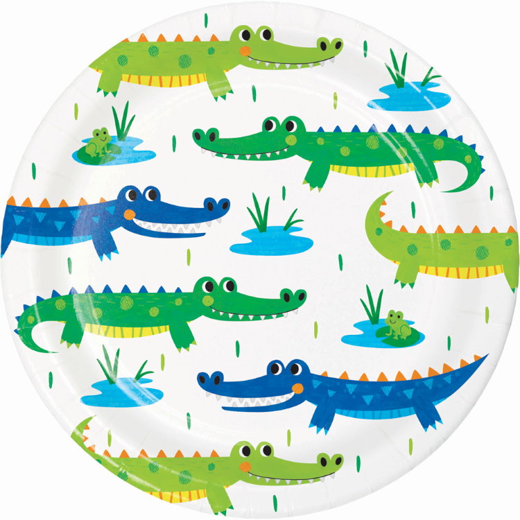 Alligator | Crocodile Party Cake Plates