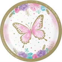Butterfly Shimmer Party Cake Plates
