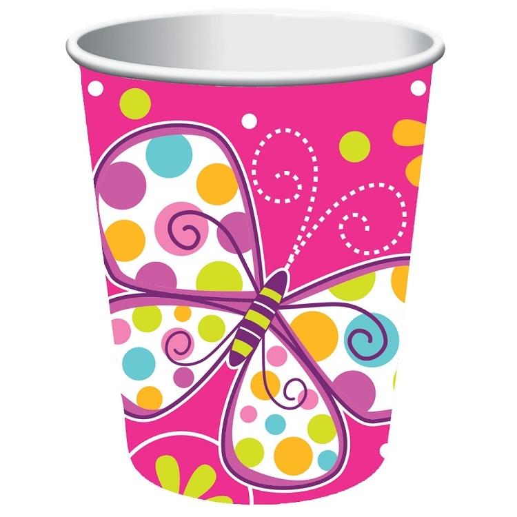 Butterfly Sparkle Party Cups