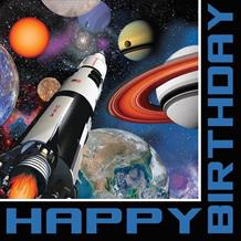 Space Blast Happy Birthday Napkins | Serviettes