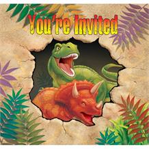 Dinosaur Blast | T-Rex Party Invitations | Invites