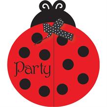 Ladybird Fancy Party Invitations | Invites