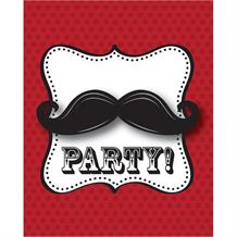 Moustache Party Invitations | Invites