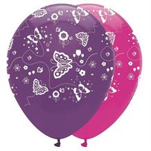 Butterfly Sparkle Party Latex Balloons