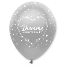 60th Wedding Anniversary Balloons (Latex) | Party Save Smile