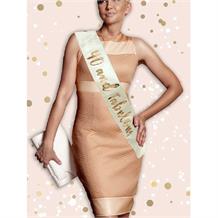 Rose Gold 40 and Fabulous | 40th Birthday Party Sash