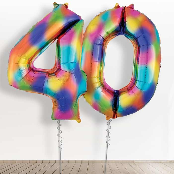 Paquet de 40 Ballons multicolores